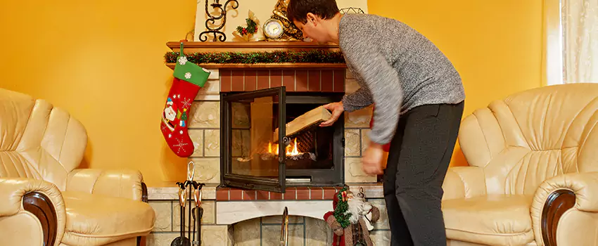 Rusted Metal Fireplace Restoration in Deerfield Beach, Florida